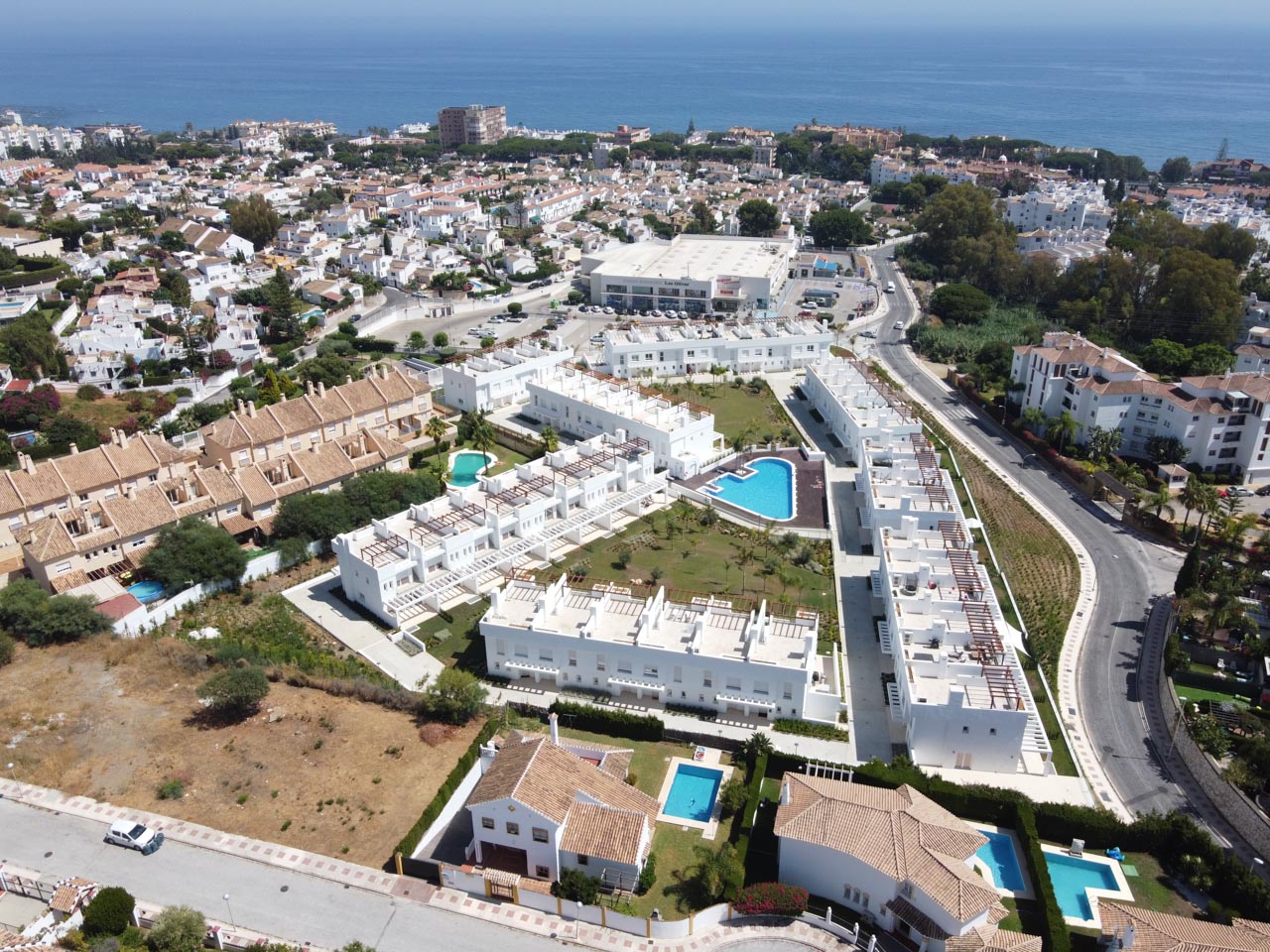 real estate photography aerial drone 3 Photographer & Videographer Marbella, Spain Covering Nerja, Mijas Costas, Marbella, Spain Aerial Drone Real Estate Photography - Urbanisation development in Calahonda, Mijas Costa, Spain